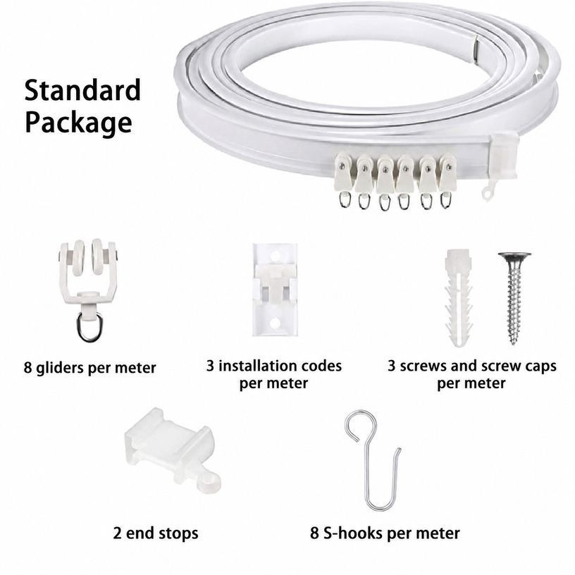 Curtain Track 5M [Including Accessories]