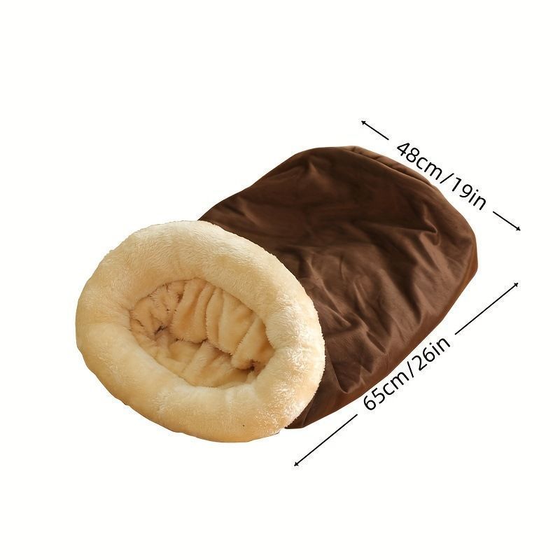Universal Pet Warm Bed Dark Brown