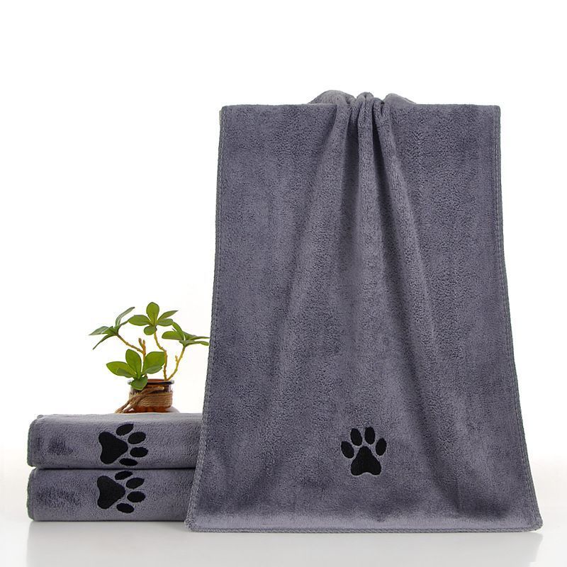 Gray Pet Towel 35x75cm Gray 5Pcs