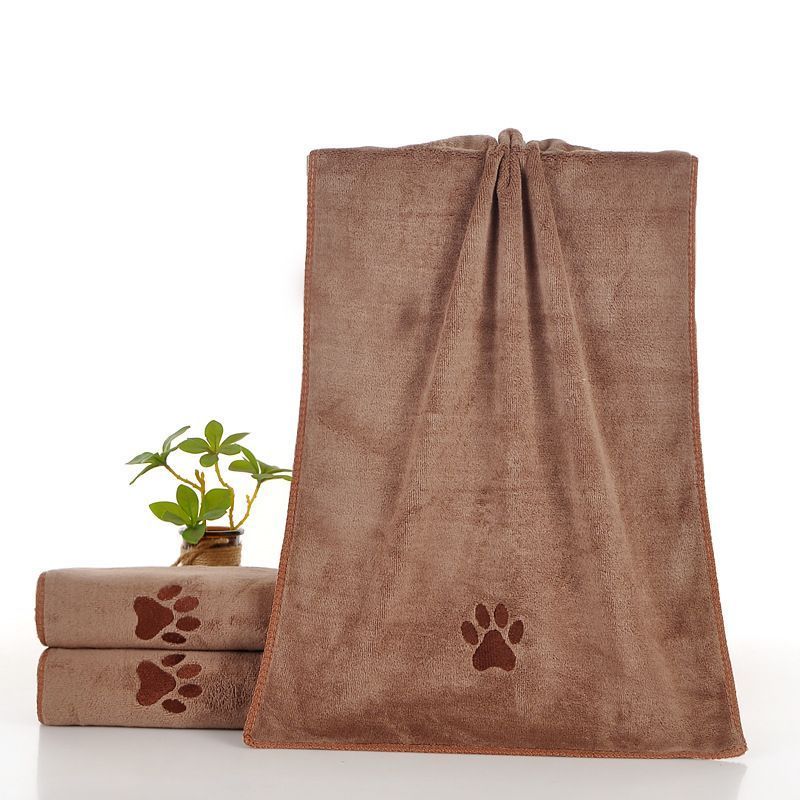 Dark Brown Pet Towel 50x100cm 3Pcs