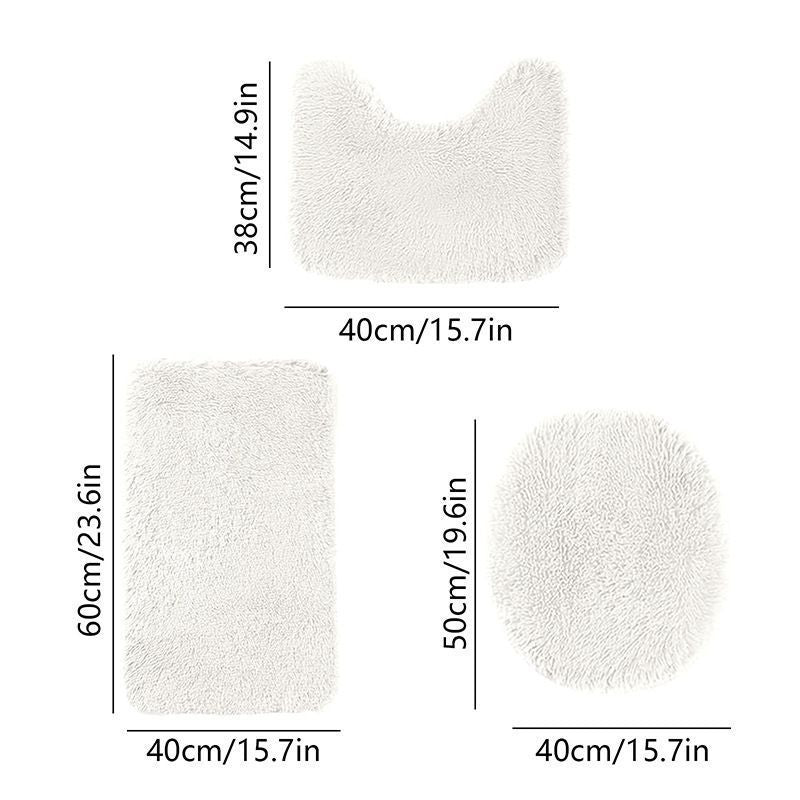 Bathroom Rugs Sets White