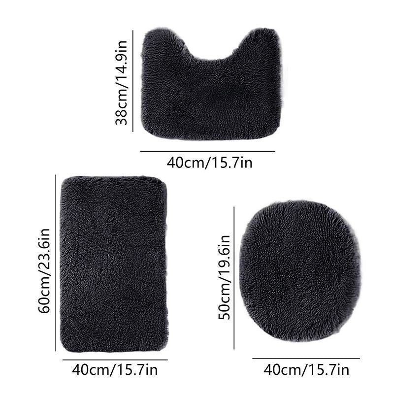 Bathroom Rugs Sets Black