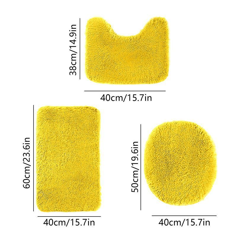 Bathroom Rugs Sets Yellow