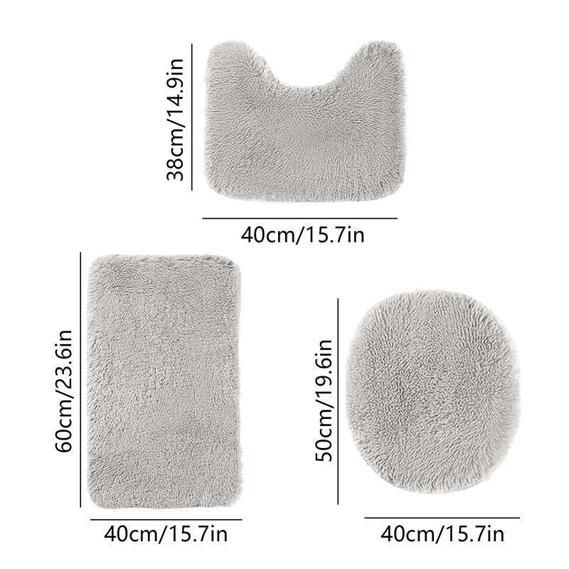 Bathroom Rugs Sets  Light Grey