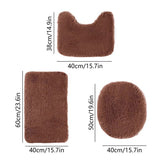 Bathroom Rugs Sets Brown