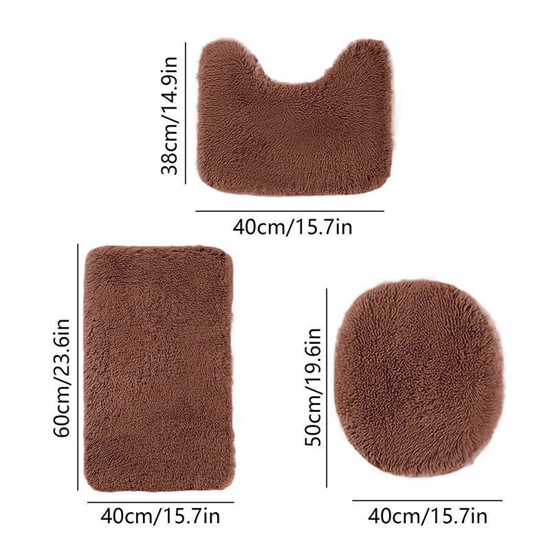 Bathroom Rugs Sets Brown