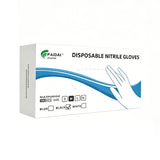 300Pcs Black Nitrile Gloves Large