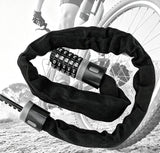 Bike Combination Lock - Black Grey, 0.9m