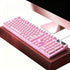 104 Keys Wired Keyboard Pink