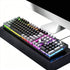 104 Keys Wired Keyboard Black And Gray