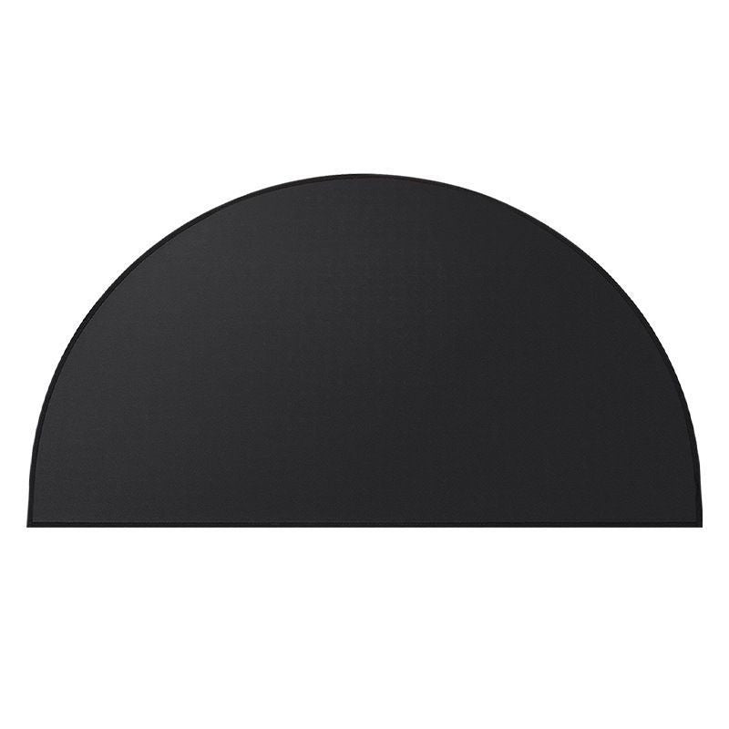 Black Semi-Circle Fireplace Mat