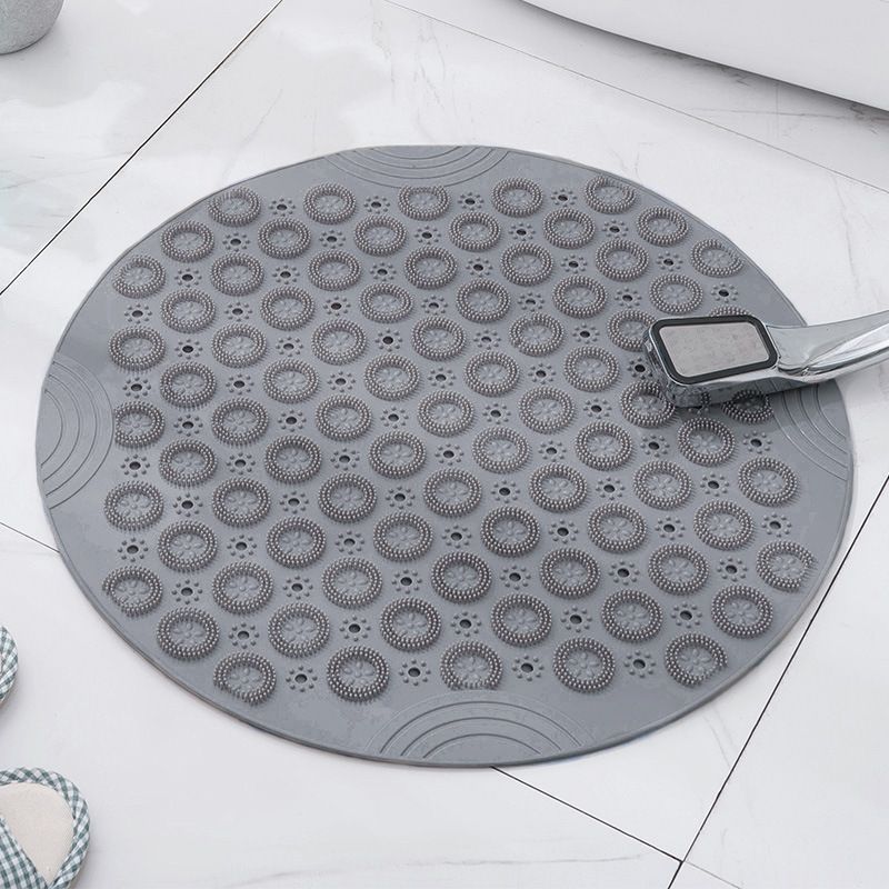Gray Non-Slip Bath Mat 55×55cm