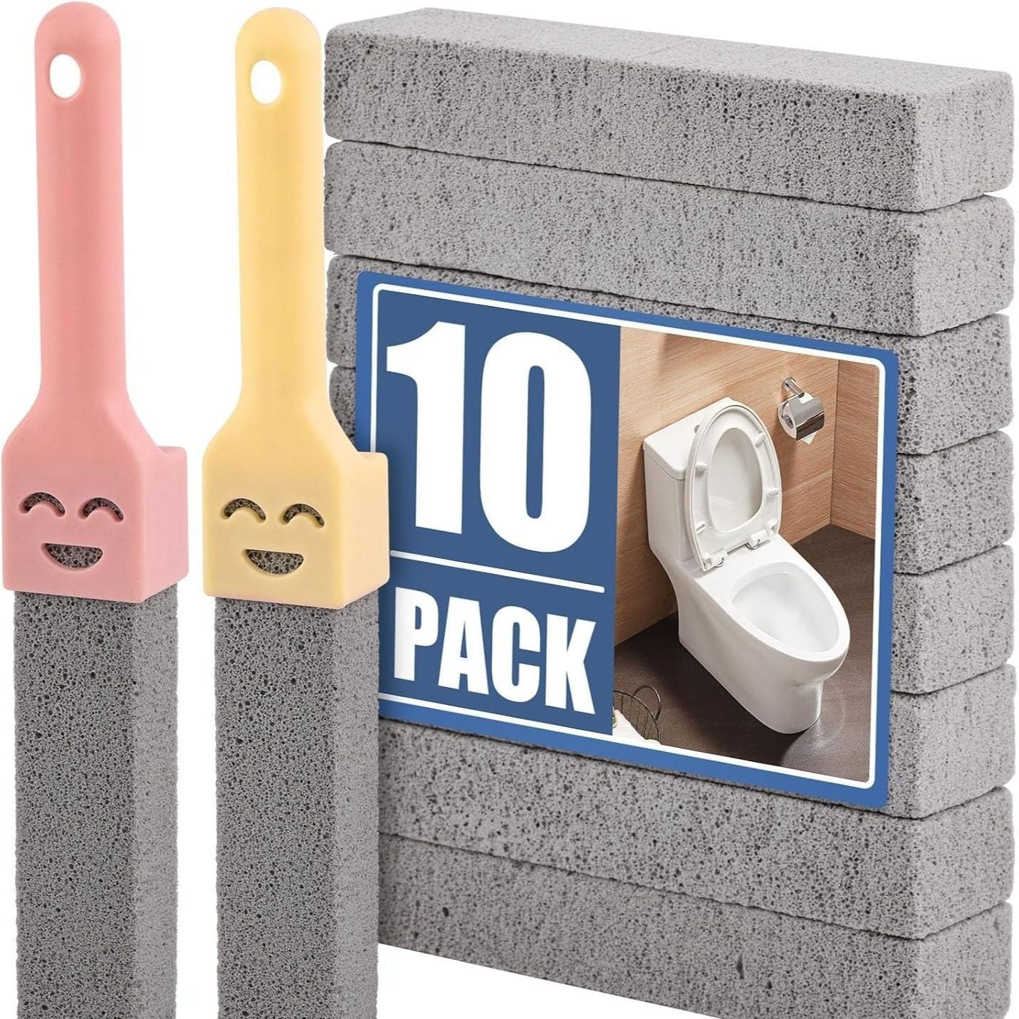 2 Handles + 10 Pumice Stones