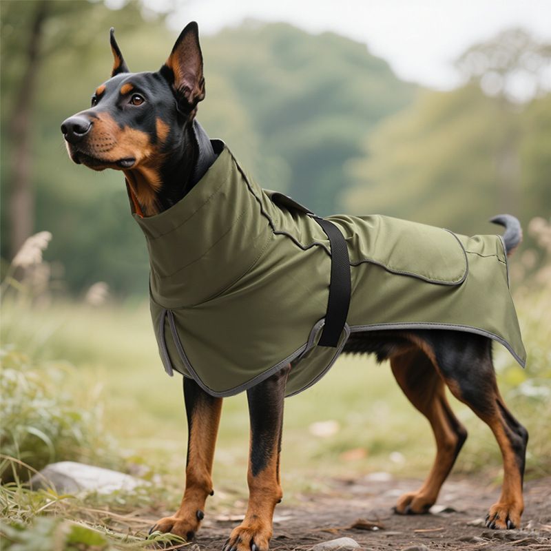 Dog Winter Fleece-Olive Green XL