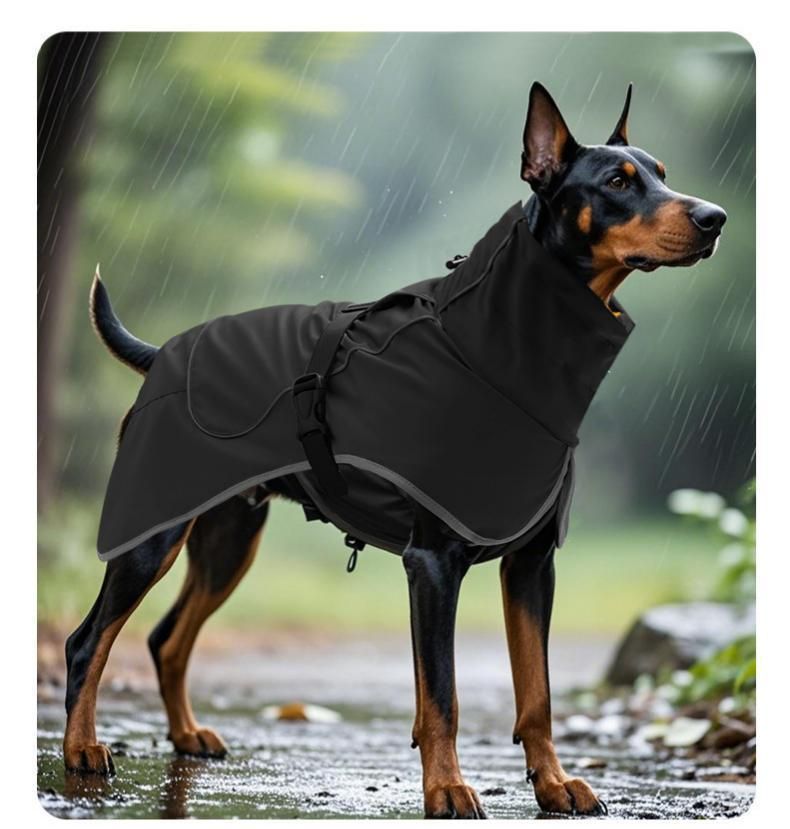 Dog Winter Fleece-Deep Black M