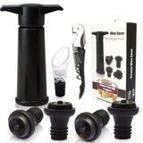 red Wine Vacuum Pump with Preserver Stopper, Wine Fresh Keeping Set