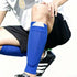 2 Pairs Soccer Shin Guard Sock Blue Size M