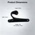 10 Pcs M1-1 Clothes Hook Black
