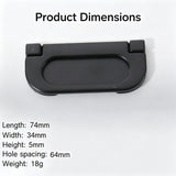 10 Pcs M8857-64 Black Hidden Snap