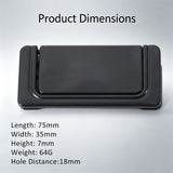 10 Pcs M8851-64 Black Hidden Snap