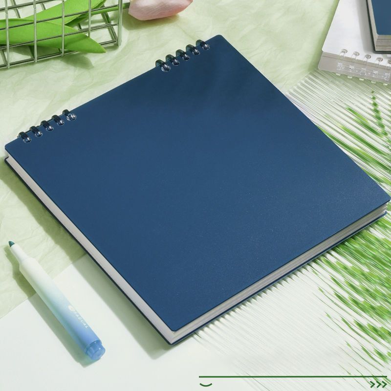 Blank Notebook Vintage Blue 60 Sheets/120 Pages