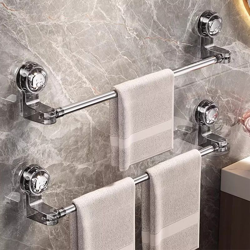 30–60 cm extendable towel rail, no drilling required, with strong suction cups, suitable for wall-mounted storage in bathrooms and kitchens