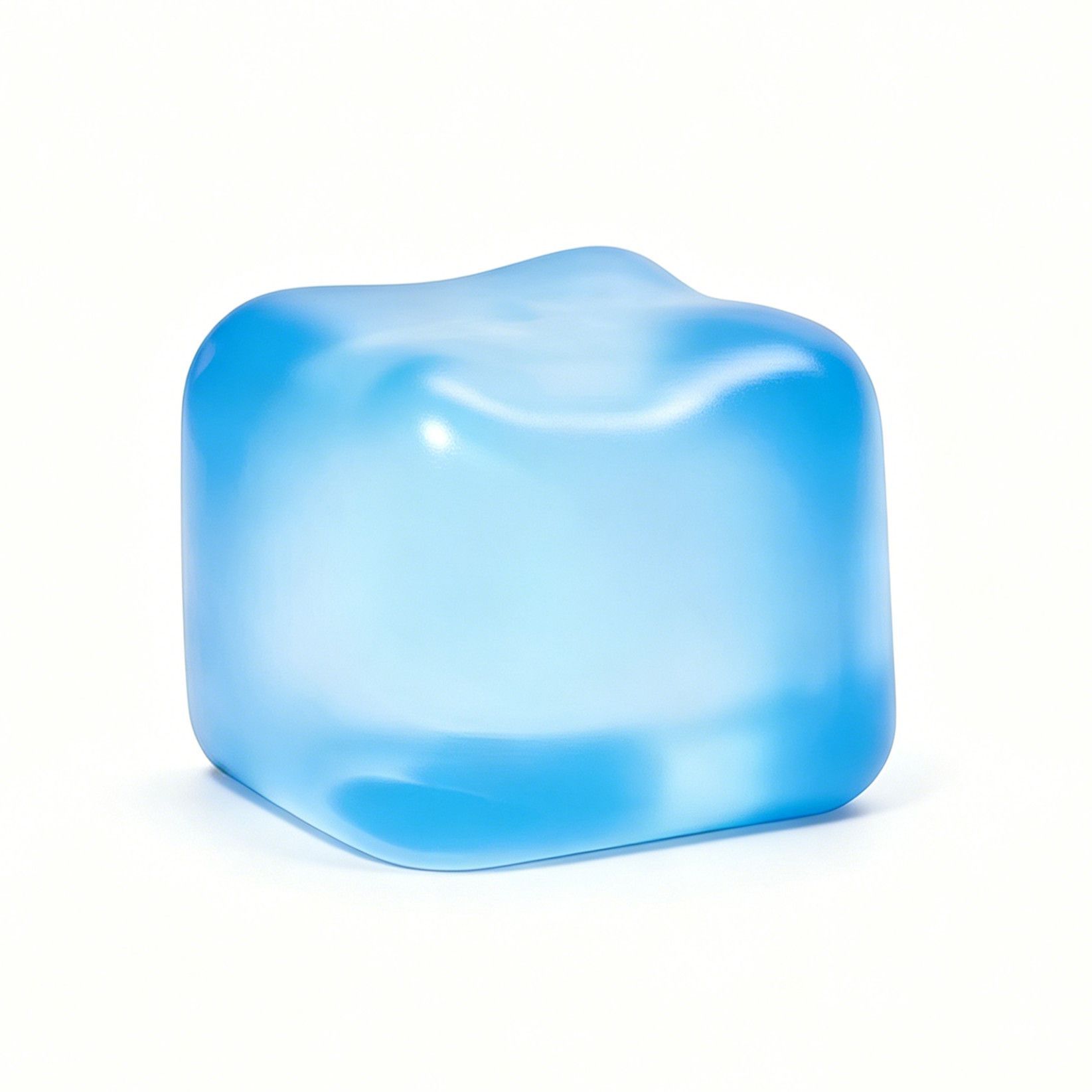Soft Cube Squishy 5.6cm Mood Boost Fidget Toy (blue)