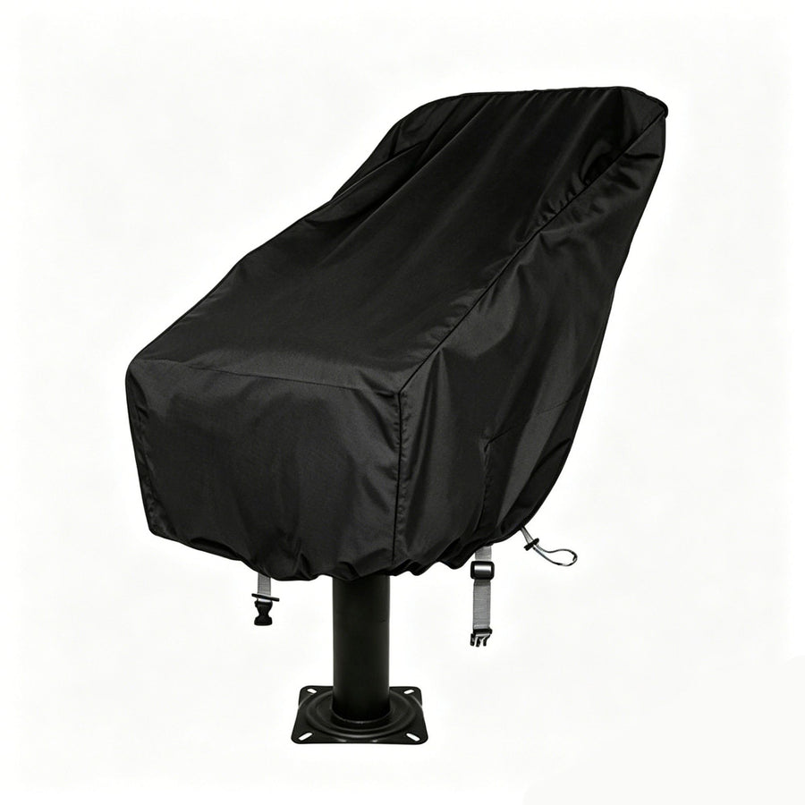 Waterproof Black Small Boat Captain Seat Cover