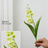 Artificial Yellow Lily of The Valley, Healing Decor, 5 Pack