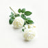 Artificial White French Peony, Soft Decor, 2 Pack