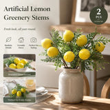 7 Head Herb Lemon Branch Style A Indoor Greenery Kit Set of 2