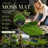 Light Green Preserved Thread Moss Sheet Fabric Backing 50脳100cm Patio Mat