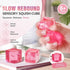 Pastel Pink Ice Cube Squishy 5cm, Light Calming Desk Fidget