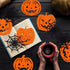 10pk Mixed Pumpkin & Spider Web Halloween Felt Coasters