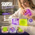 Mixed Purple & Green Ice Cube Squishy 5cm 2 Pack, Natural Slow Relax Duo