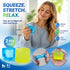 Mixed Blue & Green Ice Cube Squishy 5cm 2 Pack, Coastal Garden Chill Twin Set