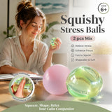 Mixed Grape Green & Matte Dreamy Pink Squishy 6cm 2 Pack