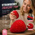 Jumbo Red Strawberry Squishy, Thick Mud Texture To Soothe Irritability