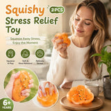 Yellow Pork Bun Creamy Squishy 2 Pack, Lazy Home Relax Pair