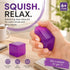 Mellow 5.5cm Solid Purple Ice Cube Squishy