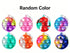 8pk 5cm Round Pop It Fidget Keychain