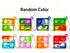 8pk 3cm Square Pop It Fidget Keychain