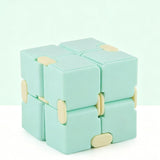 2pk Pastel Green Macaron Infinity Fidget Cube