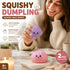 Stress Relief Duo Plain Pink & Plain Purple Bun Squishy 2 Pack, Dreamy Party Pair