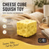 Ultra Soft Slow Rebound Stress Relief Toy, Large Yellow Cheese