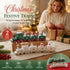 Green & White Christmas Train Ornament 2 Pack