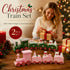 Green & Pink Christmas Train Ornament 2 Pack