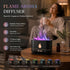 USB Flame Aroma Diffuser, Black RGB Light, Xmas Present