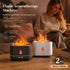 2 Pack USB Flame Diffuser, White & Black Single Light Pair