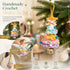 Crochet Xmas Tree Bell Ornament Style E, Ideal Xmas Decor Gift